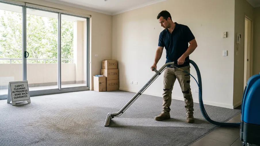 End of lease carpet cleaning for bond back — Melbourne