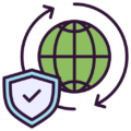 Wide service coverage icon